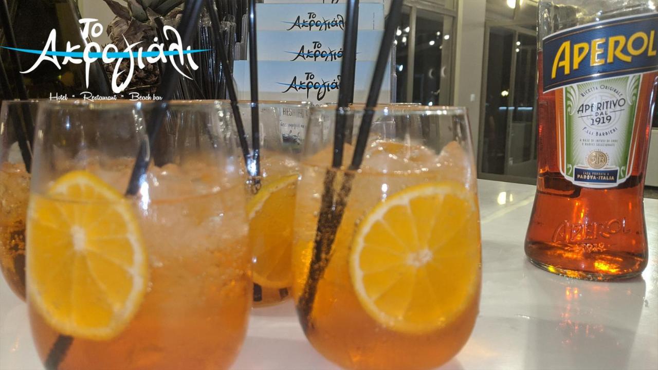 Akrogiali Hotel Restaurant Xiropigado Eksteriør billede